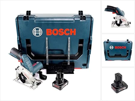 Bosch Gks 12v 26 Professional Battery Circular Saw In L Boxx 1x Gba 12 V 4 0 Ah Battery Amazon De Baumarkt
