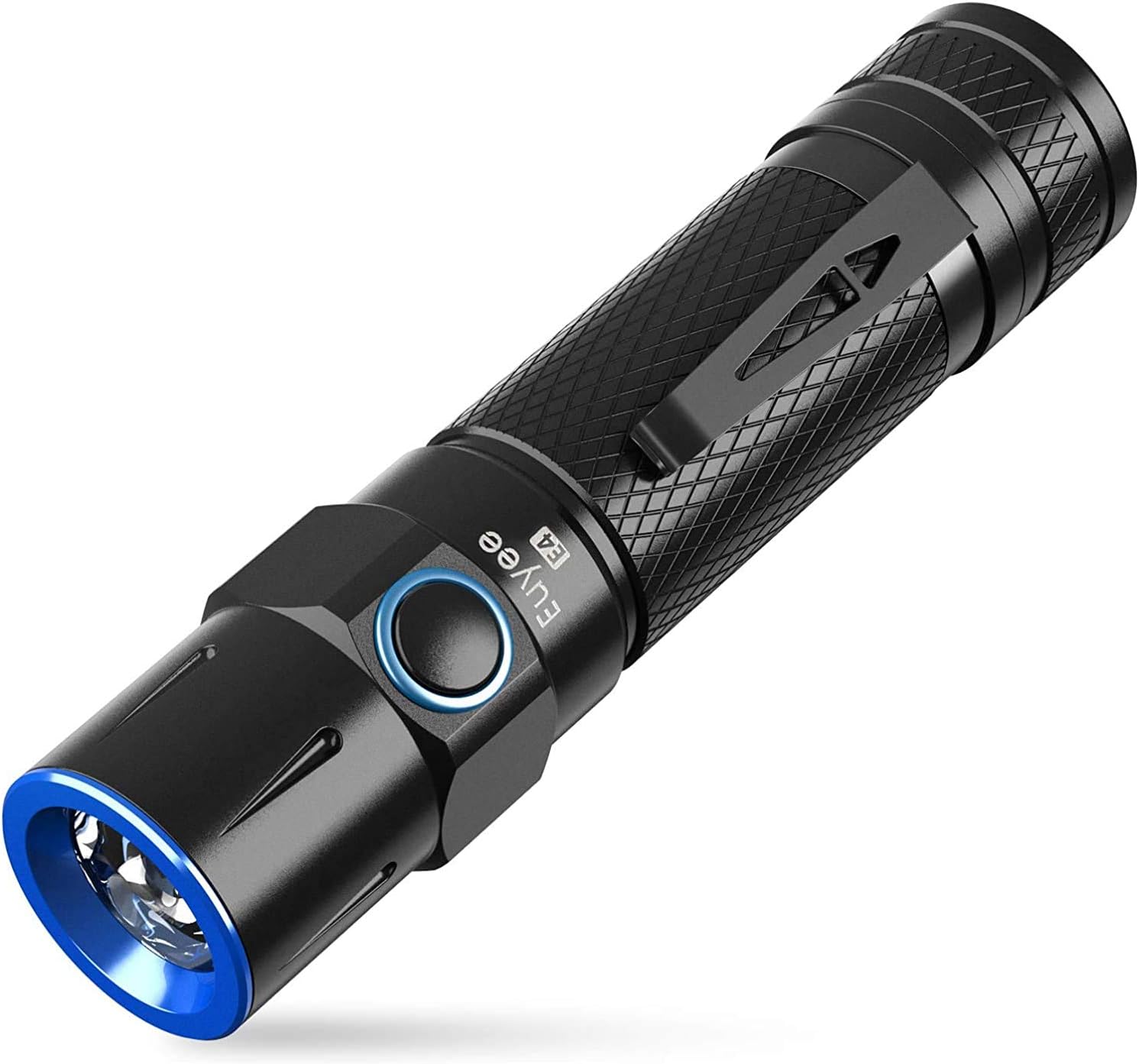 Euyee LED Tactical Flashlight (Batteries Included) -rechargeable Handheld light, 5 Light Modes, 1800 High Lumens, Water Resistant, for Camping, Hiking, Outdoor, home power failure, Emergency