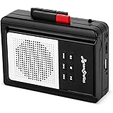 ByronStatics Portable Cassette Players, Walkman Cassette Player Convert to MP3 WAV by USB Flash, Built-in Mic and Speaker Bel
