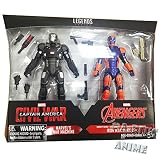 Marvel Legends 6 Inch Captain America: Civil War Action Figure Set (War Machine and Iron Man Mark 27)