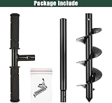 VIDETOL 10X60cm Manual Fence Post Auger with Non-Slip Handle view 3