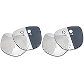 Betterun 2 Pairs Non-Polarized Replacement Lenses for Ray-Ban Meta Wayfarer RW4008 53mm Smart Sunglasses, Anti-Scratch and Impact Resistant