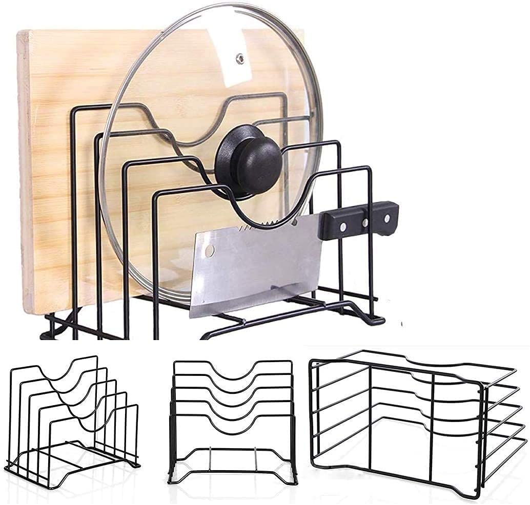 Fonicy Multifunction Kitchen Pan Cover Storage Rack Plate, Pot, Lid Rack, Cutting Board