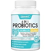 ZEBORA Probiotics for Women-Men Digestive Health with 120 Billion CFUs, 88 Veggie Capsules