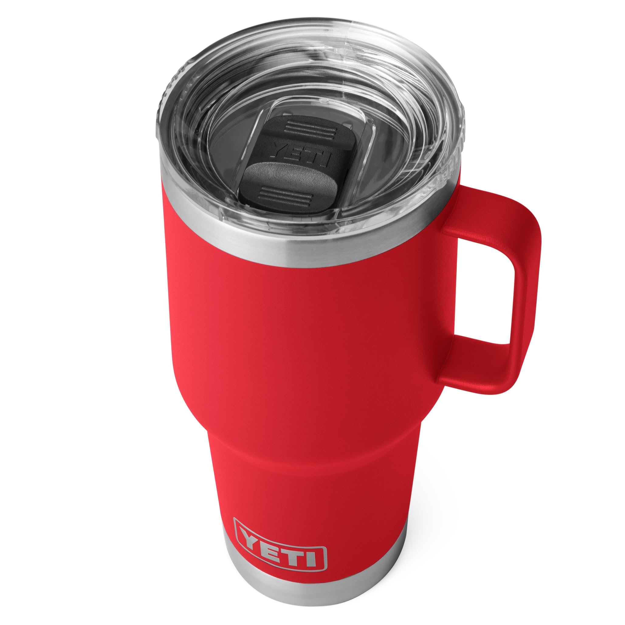 YETI Rambler Travel Mug, Stainless Steel Vacuum Insulated Mug with Stronghold Lid, Rescue Red, 30 oz (887 ml) — image 1