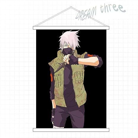Amazon Co Jp Dream Three タペストリー Naruto ナルト はたけ カカシ Hatake Kakashi 掛ける絵 同人 巻物 部屋飾り壁 可愛い アニメ好き 90cmx60cm ホビー 通販