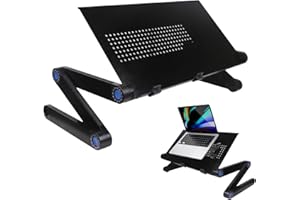 Bed Laptop Table - Foldable Laptop Desk - Non-Slip Bed Desk with Mouse Pad for Drawing, Couch, Floor, Working