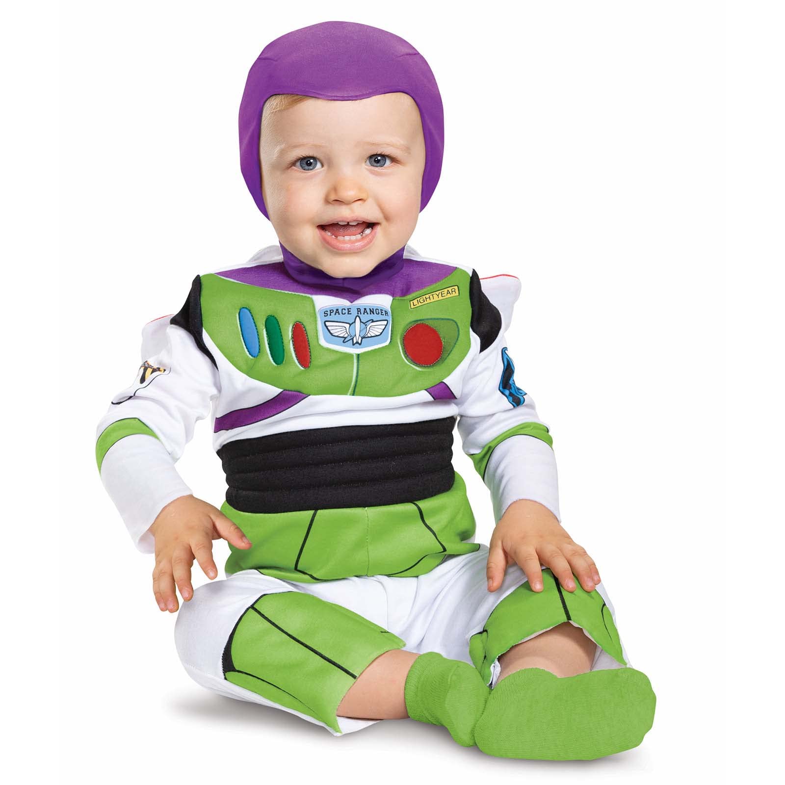 Disney Official Buzz Lightyear Costume Baby Onesie, Toy Story Costume Baby Toddler Outfit, Buzz Lightyear Fancy Dress Up Kids, Toddler World Book Day Costumes for Boys 6-12 Months