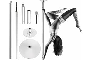 Modern-Depo Professional Spinning Dancing Pole Fixed Dance Pole Kit | Portable Removable Pole Adjustable Height Excellent for Home Exercise Studio Club Gym