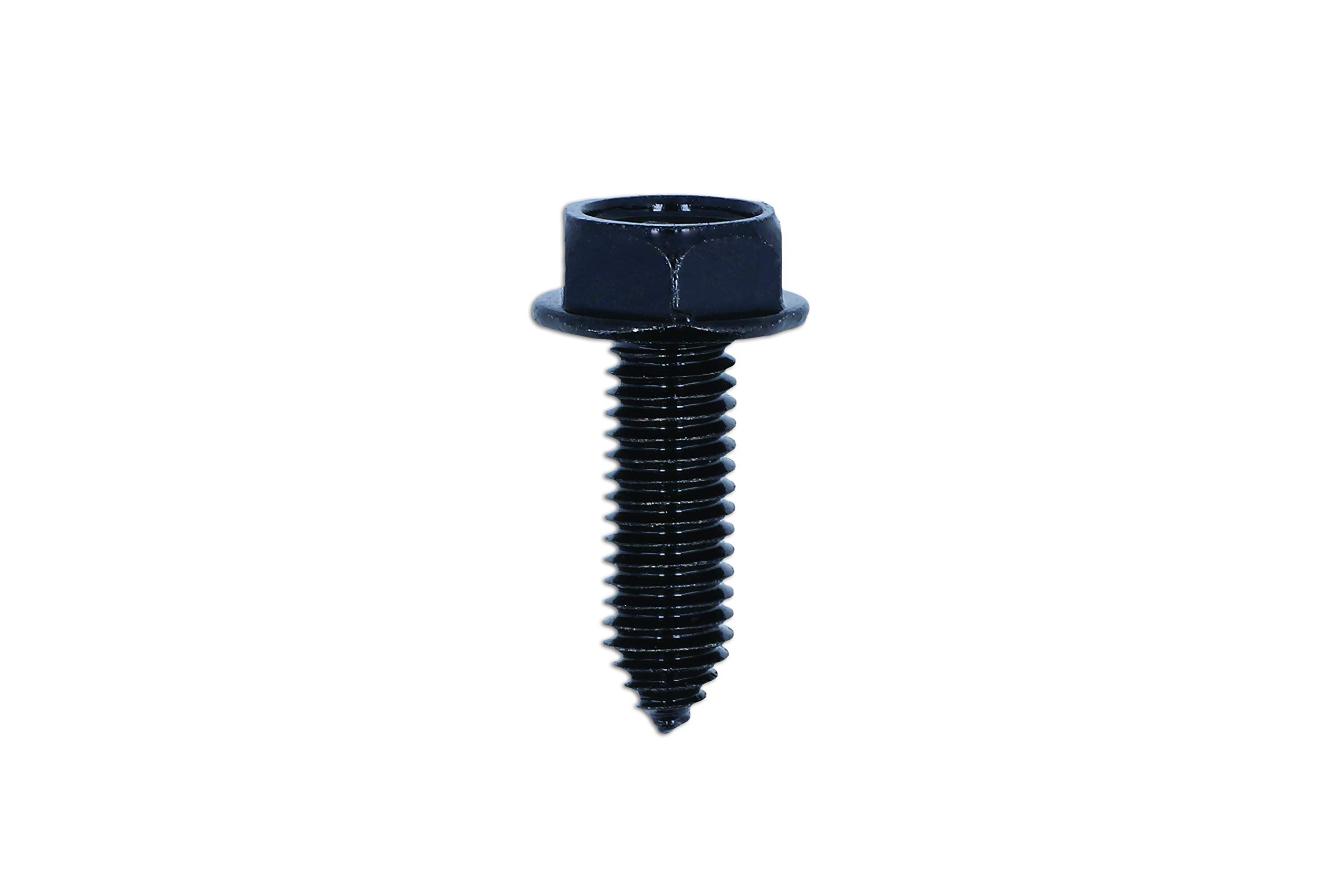 Connect 36430 Black Flanged Hexagon Head Body Screw 50pc