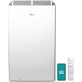 Midea Duo 14,000 BTU(12,000 BTU SACC) High Efficiency Inverter, Quiet Portable Air Conditioner, Cools up to 550 Sq.Ft., Works