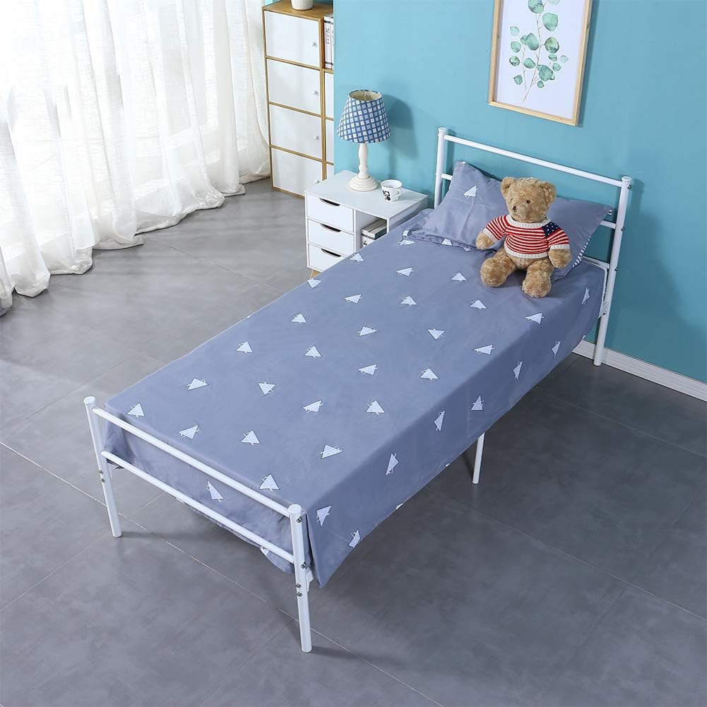 white single bed frame with storage