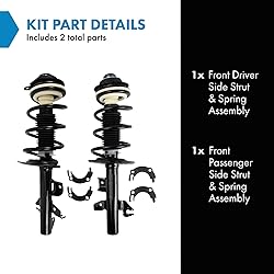 TRQ Front Strut & Coil Spring Assembly Set Driver