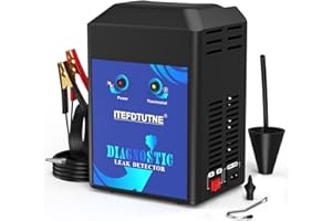 ITEFDTUTNE Automotive Smoke Machine Built-in Air Pump, Evap Smoke Machine Leak Tester,19-23 PSI Auto Fuel Pipe System Leak Detector for EVAP, Vacuum, Fuel and More Leak Testing