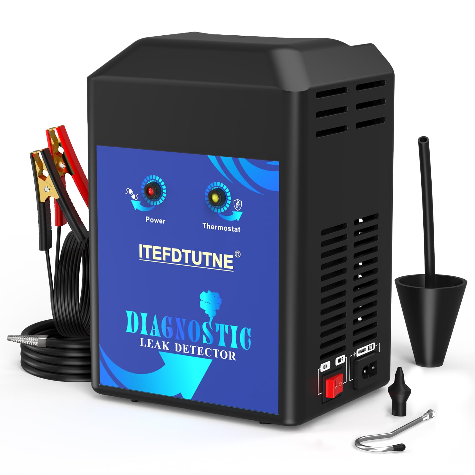 Photo 1 of (USED/FAIR) ITEFDTUTNE Automotive Smoke Machine Built-in Air Pump, Evap Smoke Machine Leak Tester,19-23 PSI Auto Fuel Pipe System Leak Detector for EVAP, Vacuum, Fuel and More Leak Testing