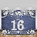 MEHOFOTO Sweet 16 Denim and Diamonds Themed Girl Happy Birthday Party Decorations Photo Studio Backgrounds Party Banner Backdrops for Photography 7x5ft