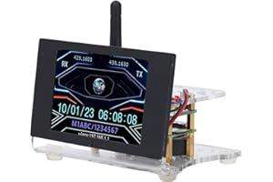 DMR Hotspot, MMDVM Digital Voice Modem 3.5 Inch Color Screen DMR Hotspot Simplex Hotspot Module with WLAN Ethernet Port