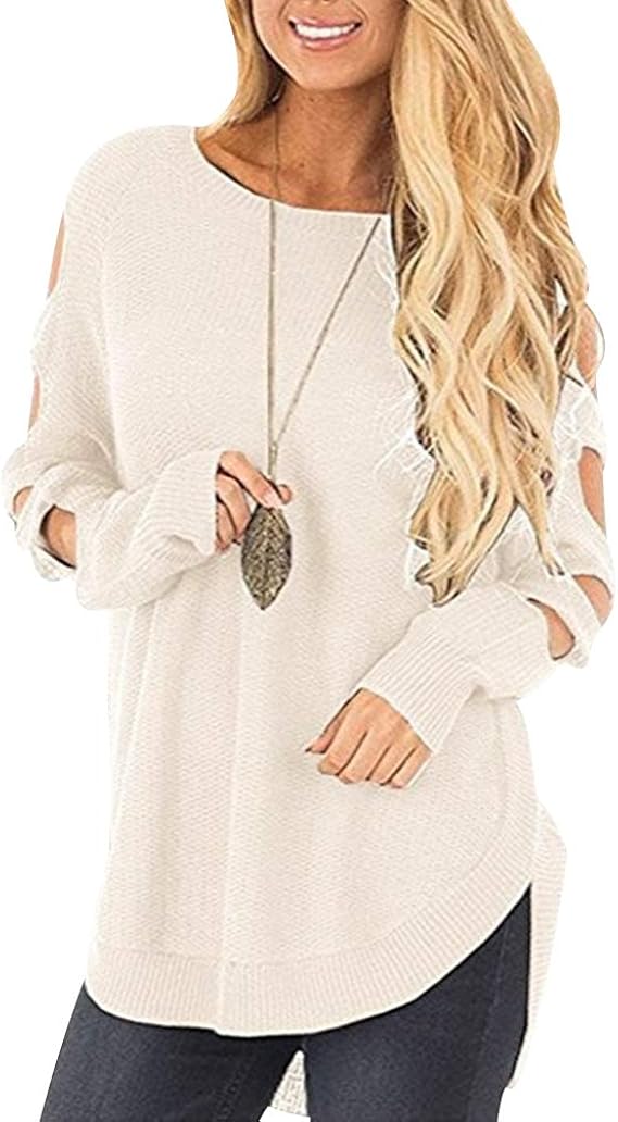 Suéter Jersey Largo Mujer Oversize Jerseys de Punto Mujer Cuello