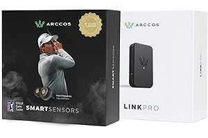 ARCCOS GOLF Arccos Smart Sensors Bundle - Gen 4 Smoke Sensors, Link Pro & 1st Year's Membership