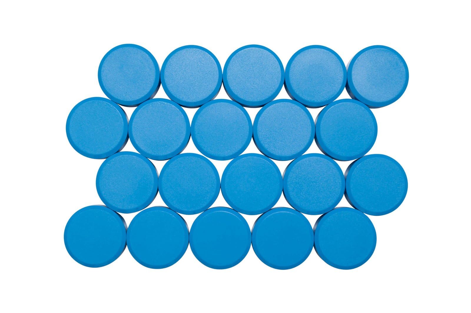 MAUL 30 mm 0.6 kg Maulpro High Quality Round Magnet for Whiteboards - Light Blue (Pack of 20)