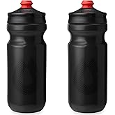 HydraPak Breakaway Surge Lightweight Bike Water Bottle 2-Pack (20oz, 25oz, 30oz) - High Flow, Cycling & Sports Squeeze Bottle