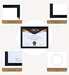 ELSKER&HOME 8.5x11 Picture Frame - Certificate