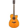 Yamaha FSC-TA Concert Cutaway Transacoustic Guitar w/ Chorus and Reverb, Vintage Tint
