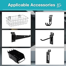 NeatiEase Slatwall Panel Wall Storage Systems, 4 x