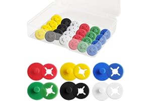 Amzlysdok 24PCS Running Bib Clips,Race Bib Clips for Runners, Number Buckle Fixing System, No-Pin Bib Holder for Marathon, Cycling, Skiing,Field Event and More (Mixed Colors)