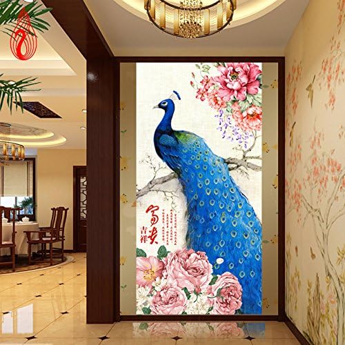 YGS-081 DIY 5D Diamonds Embroidery Peacock Peony rich flowers Magic cube Round Diamond Painting Cross Stitch Kits Diamond Mosaic