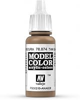 Vallejo Model Color Us Tan Earth 17 ml Acrylic Paint Eyedropper Bottle