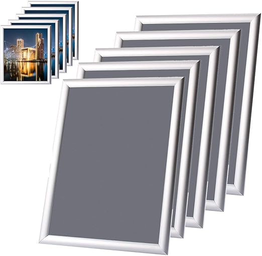 Snap Picture Frame, Pack of 5 A3 Aluminium Snap Frames Picture Poster