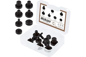 Wokape 14Pcs Adapter Double Flaring Tool Set, Tube Expander Flaring Tool Kit for Brake Repair Brake Flaring Tools (3/16", 1/4