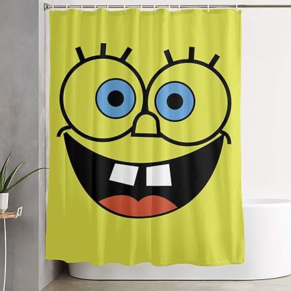 Amazon Com Liuyan Shower Curtain With Hook Spongebob