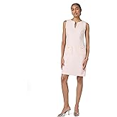 Karl Lagerfeld Womens Tweed Shift Dress with Pockets
