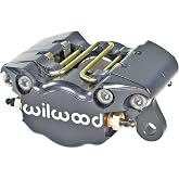 Wilwood Brake Caliper, Dynapro, 2 Piston, Billet Aluminum, Gray Anodize, 13.000 in OD x 0.380 in Thick Rotor, 3.750 in Lug Mount, Each