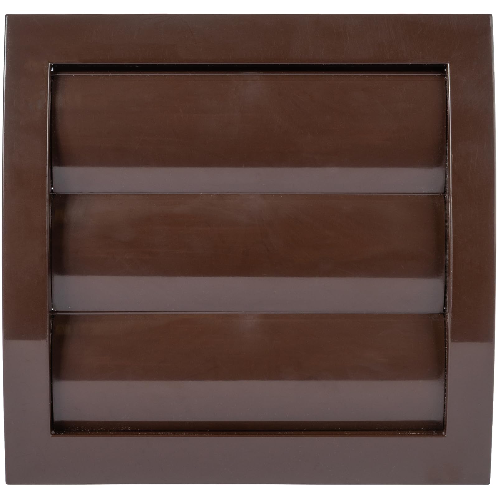 Vent Systems Ø100 mm / 4" Inch - Brown Air Vent Plastic Cover - Louvered Outdoor Opening Flap Vent Built - in Pest Guard Screen HVAC for Home Improvement
