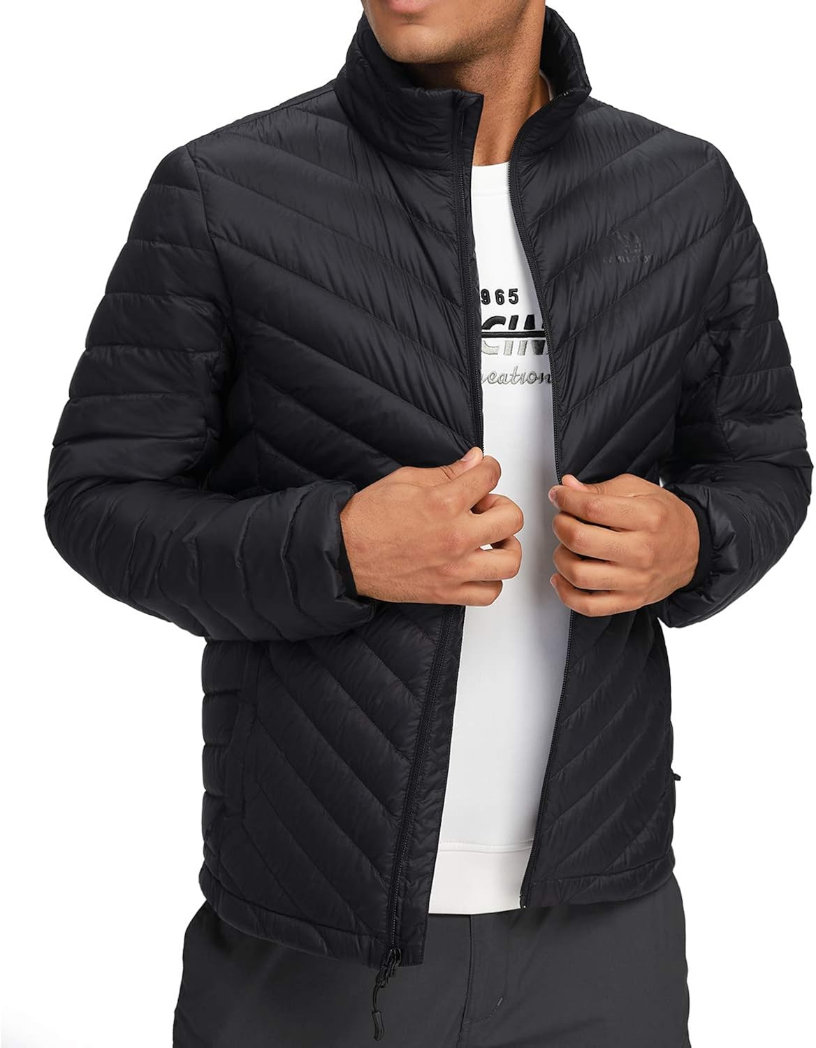 CAMEL CROWN Men's Packable Down Jacket Lightweight Puffer Winter Coats Windproof at  Men’s Clothing store