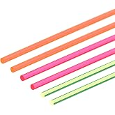 MECCANIXITY Fiber Optic Rods PMMA 1.5mmx15cm for Sight Filament Red, Green, Orange 1 Set Pack of 6