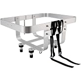 VIPIH Cargo Rack Cooler Bracket Fuel Can Mounts For Sea Doo ATV UTV PWC | Aluminum and Stainless Steel, Universal Fits coolers up to 24.75" x 16.25", Sturdy and Robust, With Straps