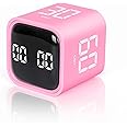 VEWINGL Cube Pomodoro Timer,5/10/30/60 Minutes and Custom Countdown,Productivity Timer,Pause and Resume,Silent,Vibrate and Adjustable Sound Alarm for Tasks,Work,Study,Kitchen