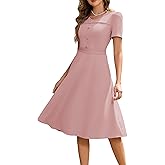 Wedtrend 1950's Vintage Dresses for Women Church Dress with Pockets Tea Party Dresses A Line Wedding Guest Dress