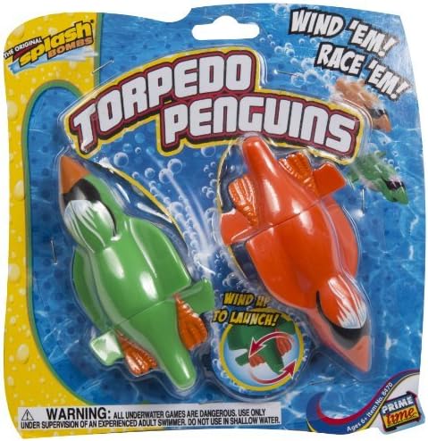 Diving Master Torpedo Penguins Wind-Up Kids Pool Toy from Prime Time Toys by Splash Bombs