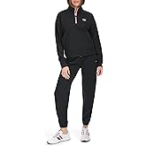Tommy Hilfiger womens Quarter Zip Fleece Pullover Sweatshirt