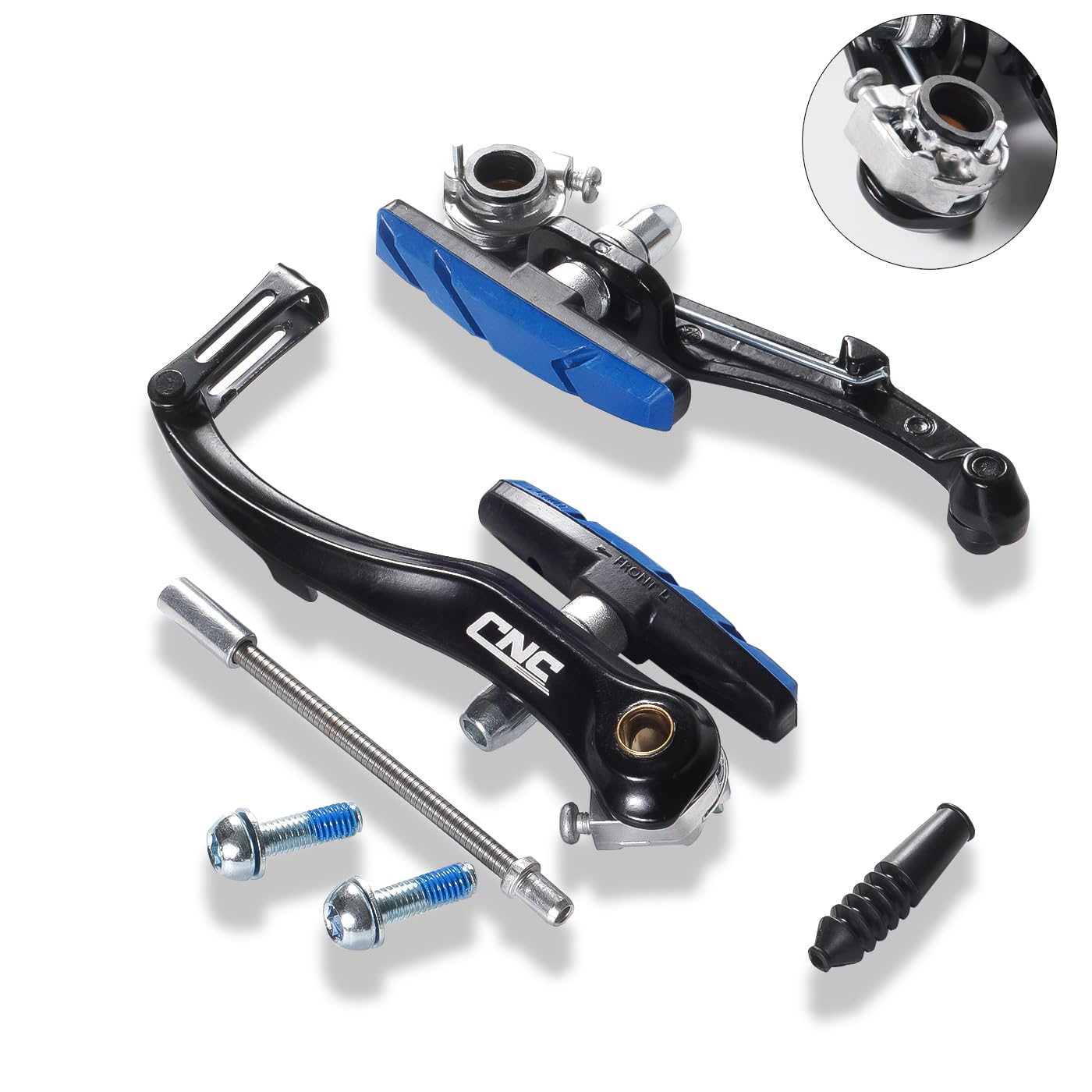 CNCLOL Bike V Brake Set, Bicycle V Brake Set Front& Rear, V Brake Caliper Set For Road/Mountain/MTB/BMX/Kids Bike. 1pair