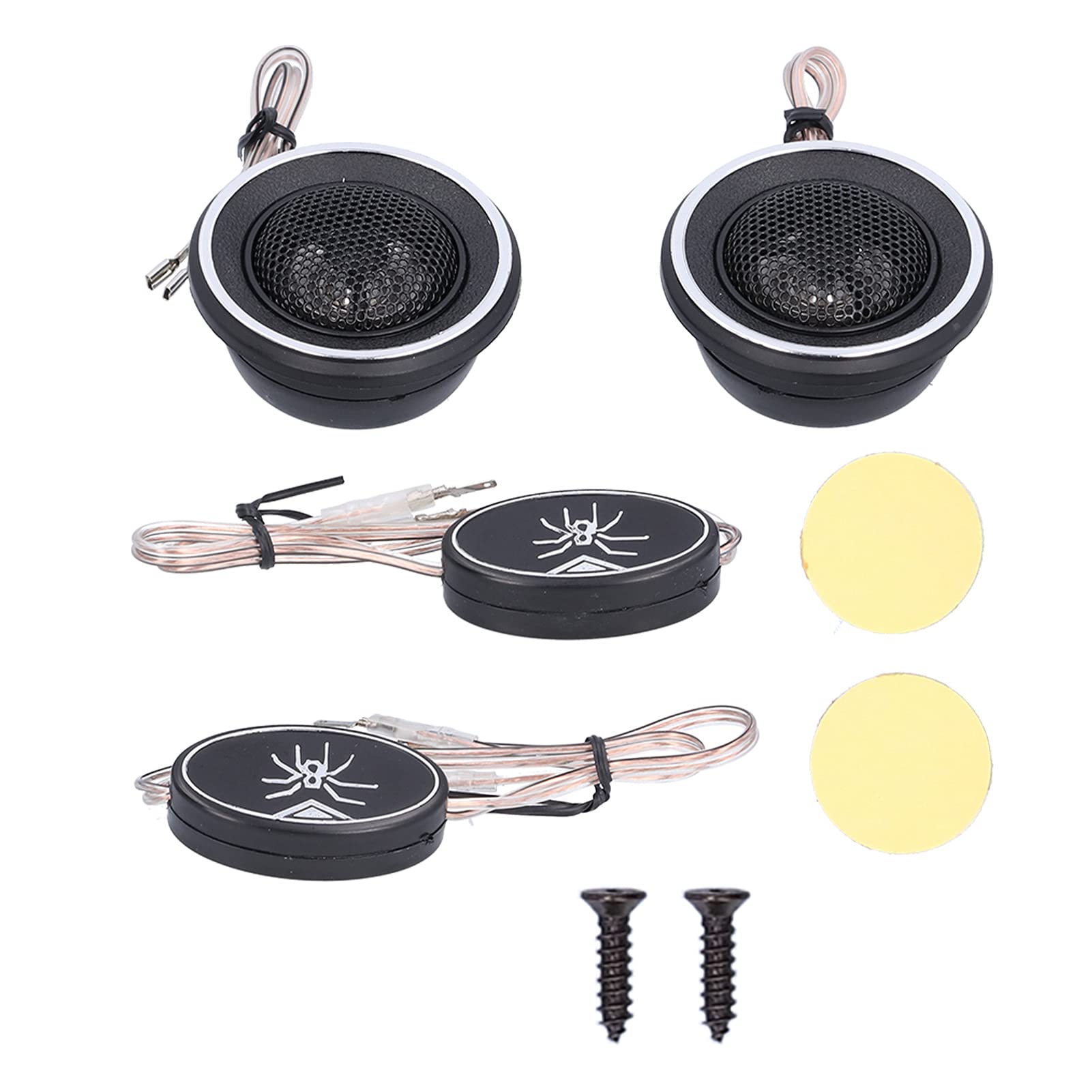 Audio Speaker, 150W High Efficiency Clear Sound Loudspeaker 2pcs Dome Tweeter Speaker Car Tweeter for Home for Car