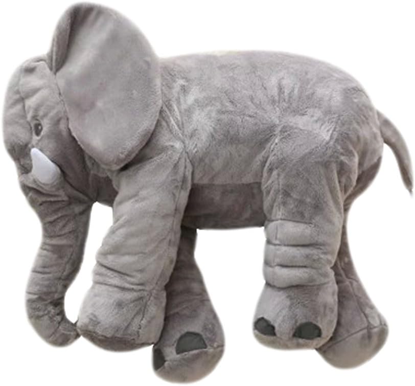 MorisMos Stuffed Elephant Plush Toy for Children Kids Grey 24 inch