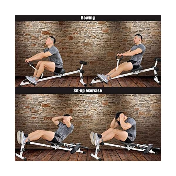 MGIZLJJ-Rowing-Machines-Rowing-MachineAdjustable-Resistance-with-10-Resistance-LevelsFolding-Fitness-RowerSlimming-and-Belly-Fitness-Equipmentfor-Home-Use MGIZLJJ Rowing Machines, Rowing Machine,Adjustable Resistance with 10 Resistance Levels,Folding Fitness Rower,Slimming…