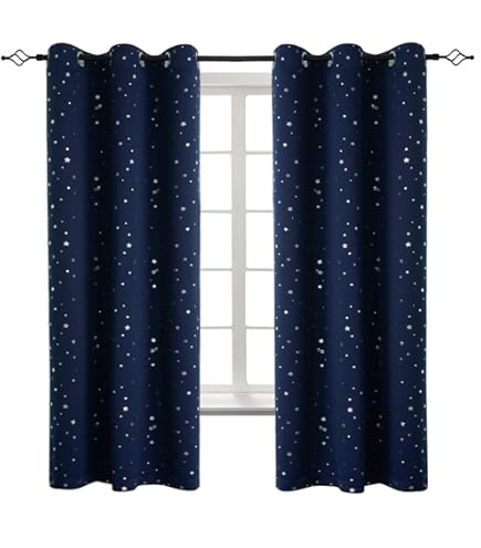 Cute Cat Blackout Curtains - Thermal Insulated Grommet Drapes For Bedroom, 42 X 63 Inch (2 Panels)