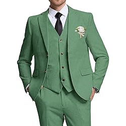 High-End Suits Mens Linen Suit Men Business Casual